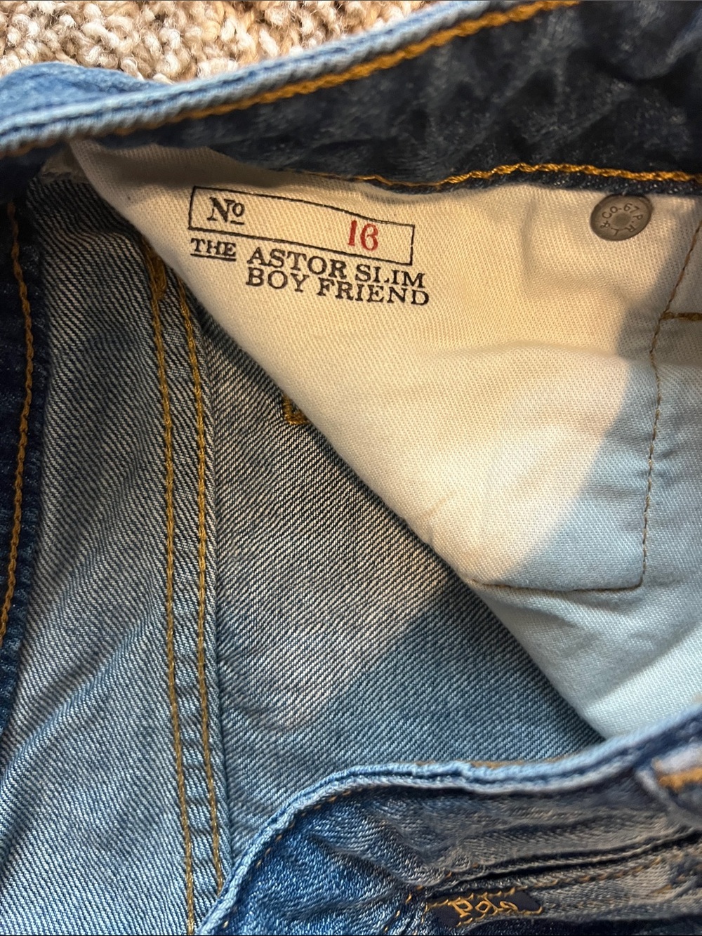 Polo by Ralph Lauren Girl's Astro Slim Fit Boyfriend Skinny Jeans - Size 16 - Picture 6 of 10
